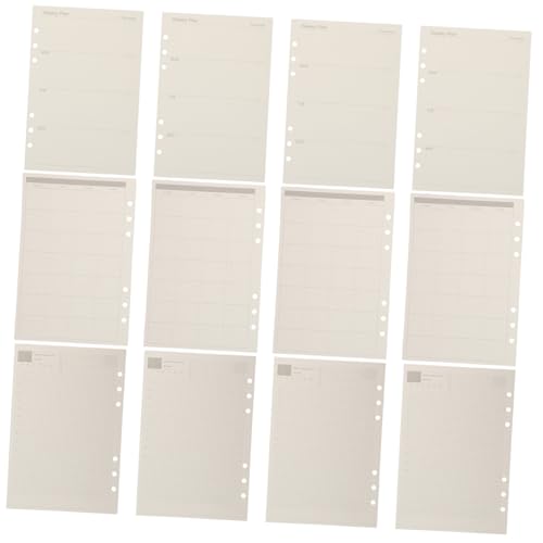 FUNOMOCYA Nachfüllpapier für Planer Ringbuch Einlagen Liniertes Tages- Wochen Monatsplaner Papier Tintenfreundlich Flexibel Organisierbar für Büro und Schule von FUNOMOCYA