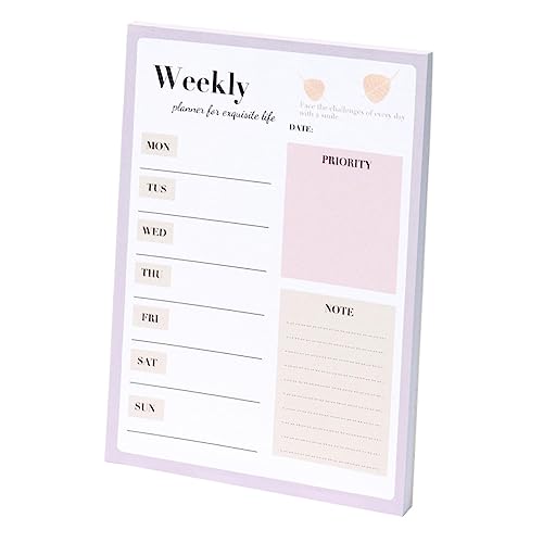 FUNOMOCYA Notizblock Multifunktionaler Wochenplaner für Büro und Haushalt Abreißbares Notizbuch zur Organisation von Aufgaben und Terminen Zubehör für Persönliche Planung FUNOMOCYA Notizblock Multifunktionaler Wochenplaner für Büro und Haushalt Abreißbares Notizbuch zur Organisation von Aufgaben und Terminen Zubehör für Persönliche Planung von FUNOMOCYA