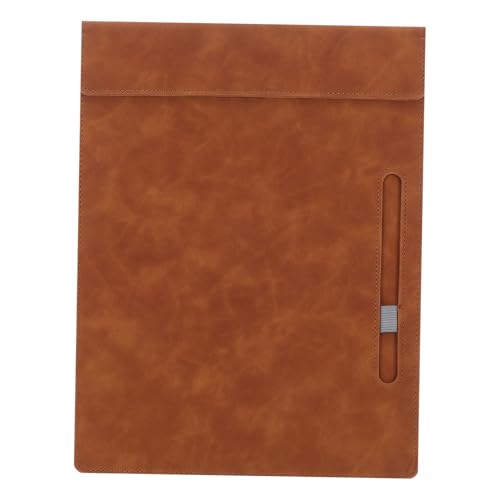 FUNOMOCYA PU Schreibtafel mit Stifthalter Ordner für Büro und Konferenzen für Meeting Notizen und Dokumentenorganisation von FUNOMOCYA