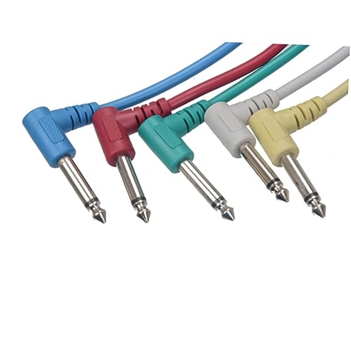 FUNOMOCYA Paket 6 Audio Kabel Pedalkabel Verbindungskabel Kurzes Audiokabel Anti-noise-gitarrenkabel Gitarre Kabel Draht von FUNOMOCYA