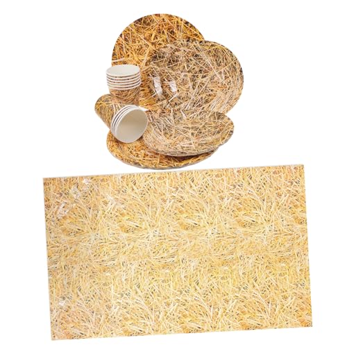 FUNOMOCYA Pappteller Papierbecher Tischdecke Western Cowboy Themenparty Zubehör für Farm und Unvergessliche Erlebnisse FUNOMOCYA Pappteller Papierbecher Tischdecke Western Cowboy Themenparty Zubehör für Farm und Unvergessliche Erlebnisse von FUNOMOCYA
