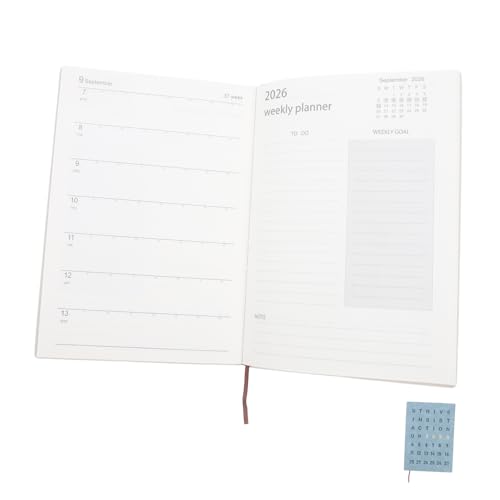 FUNOMOCYA Planerkalender 2026 – Tragbarer Hardcover-notizblock, Akademischer Kalender, Täglicher Für Frauen, Studentinnen, Büro Und Zuhause, Blau von FUNOMOCYA
