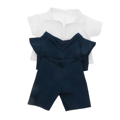 FUNOMOCYA Plüschbär Arztkostüm Set mit Mantel Oberteil und Hose Arztspielzeug Kleidung für Kuscheltier oder Puppe Rollenspiel Zubehör für Niedliche Kuscheltier Kleidung von FUNOMOCYA