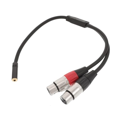 FUNOMOCYA Poliger Xlr Buchse Y Splitter Schwarzes Audiokabel für Mikrofone Dmx und Mixer Dualer Stecker Effektive Interferenzabschirmung Kompatibilität FUNOMOCYA Poliger Xlr Buchse Y Splitter Schwarzes Audiokabel für Mikrofone Dmx und Mixer Dualer Stecker Effektive Interferenzabschirmung Kompatibilität von FUNOMOCYA