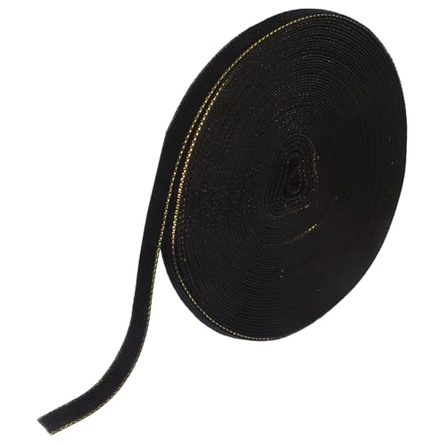 FUNOMOCYA Schwarzes Samtband mit Goldener Kante Weiches Faltenresistentes Geschenkband für Hochzeit Romantische Verpackung Vielseitiges DIY bastelband für Schleifen Dekoration und Handwerk FUNOMOCYA Schwarzes Samtband mit Goldener Kante Weiches Faltenresistentes Geschenkband für Hochzeit Romantische Verpackung Vielseitiges DIY bastelband für Schleifen Dekoration und Handwerk von FUNOMOCYA