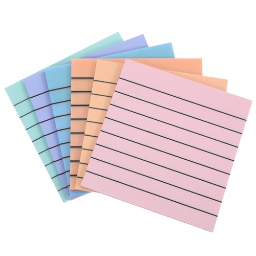 FUNOMOCYA Selbstklebende Memo Pads Dekorative Notizblöcke Pastellfarben für Büro Schule und Zuhause Starke Haftung Vielseitige Anwendung Einfache Aufbewahrung von FUNOMOCYA