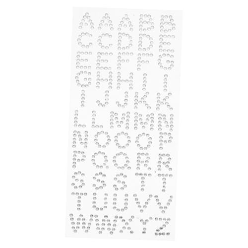 FUNOMOCYA Selbstklebende Strass Zahlen und Buchstaben Aufkleber mit Glitzernde Rhinestone Sticker für Scrapbooking Cap Border und Bastelprojekte Weiß FUNOMOCYA Selbstklebende Strass Zahlen und Buchstaben Aufkleber mit Glitzernde Rhinestone Sticker für Scrapbooking Cap Border und Bastelprojekte Weiß von FUNOMOCYA