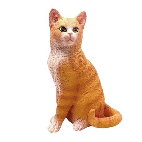 FUNOMOCYA Simulierte Katzenfigur Tischdekoration Kinderfreundliches Kätzchen Modell Feine Details Kompakte Leicht Tragbar Für Wohnzimmer Schlafzimmer Und Spielbereiche von FUNOMOCYA
