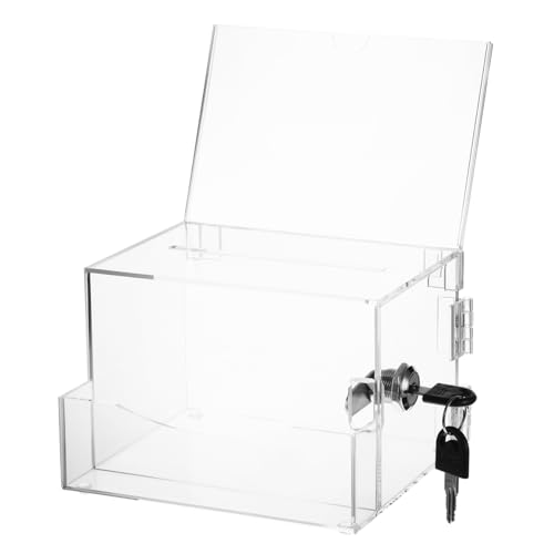 FUNOMOCYA Spendenbox mit Schloss Transparente Wahlurne für Wohltätigkeitsaktionen Abschließbare Feedback Box für Vorschläge und Fundraising Langlebig FUNOMOCYA Spendenbox mit Schloss Transparente Wahlurne für Wohltätigkeitsaktionen Abschließbare Feedback Box für Vorschläge und Fundraising Langlebig von FUNOMOCYA