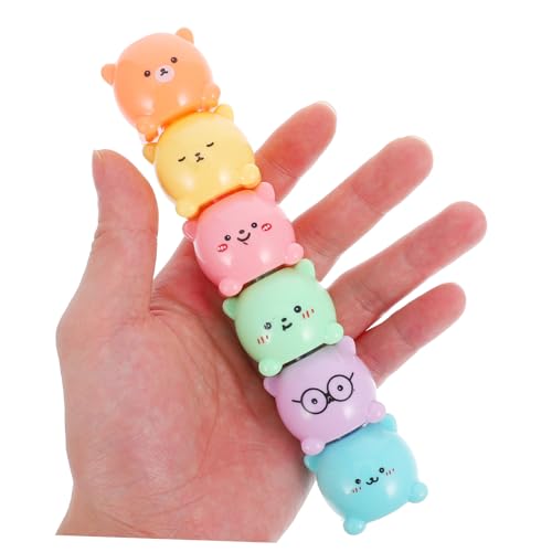 FUNOMOCYA Stapelbare Kleine Marker Stifte Bunter Niedlicher Bären textmarker für Schule Studium Büro Weiche Keilspitze Lesbare Wasserbasierte Marker für Notizen Journal FUNOMOCYA Stapelbare Kleine Marker Stifte Bunter Niedlicher Bären textmarker für Schule Studium Büro Weiche Keilspitze Lesbare Wasserbasierte Marker für Notizen Journal von FUNOMOCYA