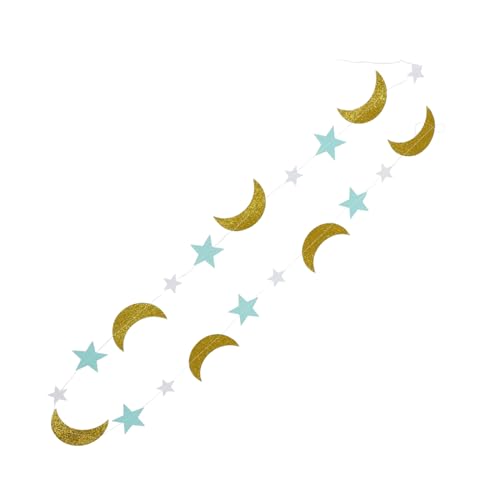 FUNOMOCYA Sternen und Mond Papierbanner Dekorationen für Hochzeiten Babypartys und Kinderzimmer Lange Hängende Deko aus Hochwertigem Papier Blau Vielseitig Einsetzbar für Festliche Anlässe FUNOMOCYA Sternen und Mond Papierbanner Dekorationen für Hochzeiten Babypartys und Kinderzimmer Lange Hängende Deko aus Hochwertigem Papier Blau Vielseitig Einsetzbar für Festliche Anlässe von FUNOMOCYA