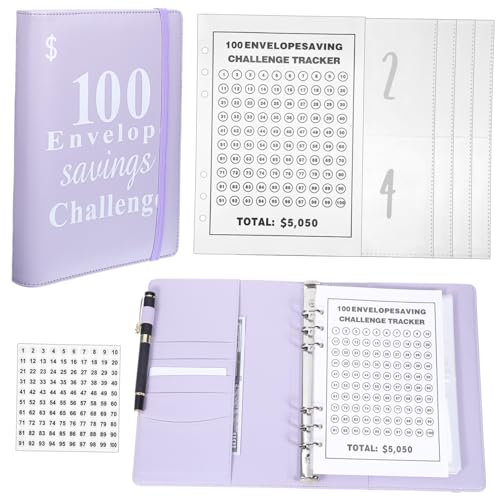 FUNOMOCYA Tage Sparbuch mit Elastischem Verschluss PU Binder für Bargeldumschläge Kompakter Geld Organizer mit Stifthalter Taschenformat Budgetplaner für Effektives Geldmanagement FUNOMOCYA Tage Sparbuch mit Elastischem Verschluss PU Binder für Bargeldumschläge Kompakter Geld Organizer mit Stifthalter Taschenformat Budgetplaner für Effektives Geldmanagement von FUNOMOCYA