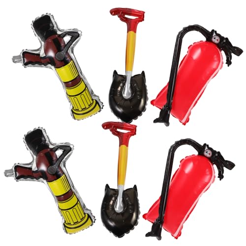 FUNOMOCYA Teiliges Feuerwehr Party Deko mit Aluminiumfolie Luftballons Feuerwehrschaufel Feuerlöscher Motive Langlebige Aufblasbare Ballons für Feuerwehr und Brandschutzfeiern FUNOMOCYA Teiliges Feuerwehr Party Deko mit Aluminiumfolie Luftballons Feuerwehrschaufel Feuerlöscher Motive Langlebige Aufblasbare Ballons für Feuerwehr und Brandschutzfeiern von FUNOMOCYA