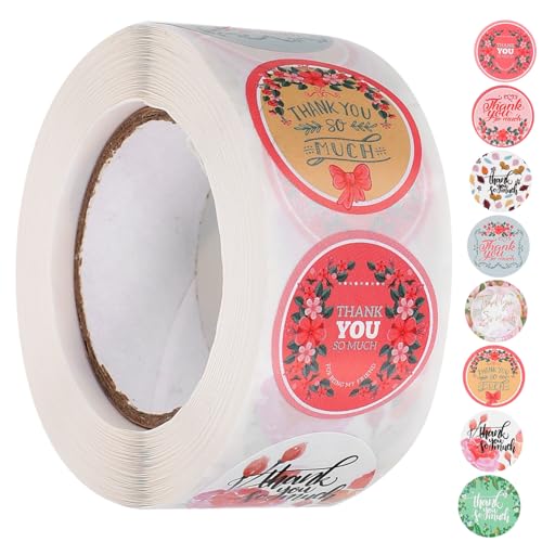 FUNOMOCYA Thank You Sealing Stickerrolle Selbstklebende Aufkleber für Kleine Unternehmen Geschenkverpackung Bäckerei Bastelbedarf Etiketten für Geschenktüten und Süßigkeiten FUNOMOCYA Thank You Sealing Stickerrolle Selbstklebende Aufkleber für Kleine Unternehmen Geschenkverpackung Bäckerei Bastelbedarf Etiketten für Geschenktüten und Süßigkeiten von FUNOMOCYA