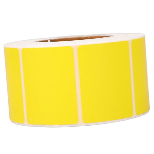FUNOMOCYA Thermoetikettenrolle Gelb Selbstklebend Wasserfest Druckbar für Etikettendrucker Haushaltsaufkleber Vielseitig Beschriftbar FUNOMOCYA Thermoetikettenrolle Gelb Selbstklebend Wasserfest Druckbar für Etikettendrucker Haushaltsaufkleber Vielseitig Beschriftbar von FUNOMOCYA