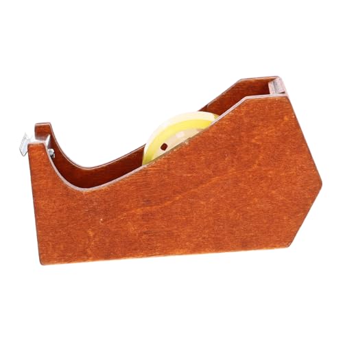 FUNOMOCYA Tierischer Klebebandspender aus Holz Niedliches Design Praktischer Klebebandabroller für Büro Bastelraum von FUNOMOCYA