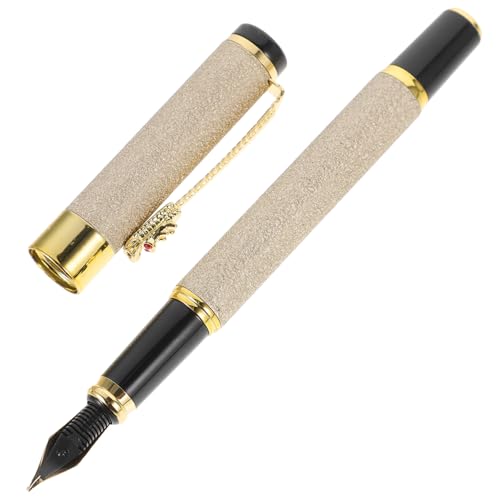 FUNOMOCYA Tragbarer Metall-füllfederhalter Kalligraphie-stift Mattbeige Leicht Langlebig Feine Schreibfeder für Schule Büro und Alltag FUNOMOCYA Tragbarer Metall-füllfederhalter Kalligraphie-stift Mattbeige Leicht Langlebig Feine Schreibfeder für Schule Büro und Alltag von FUNOMOCYA