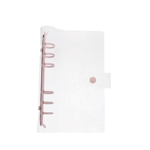 FUNOMOCYA Transparent PVC Loseblatt Ordner Leichter Reise Notizbuch Schutz Wiederbefüllbarer Binder für Schüler Praktischer Papierhalter für Schule und Büro von FUNOMOCYA