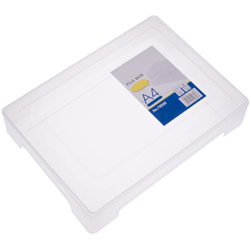 FUNOMOCYA Transparente A4-Aktenbox aus Kunststoff, Dokumenten-Organizer für Büroaufbewahrung, leichter und tragbarer Aktenordner, Papier-Organizer, Dokumentenbox FUNOMOCYA Transparente A4-Aktenbox aus Kunststoff, Dokumenten-Organizer für Büroaufbewahrung, leichter und tragbarer Aktenordner, Papier-Organizer, Dokumentenbox von FUNOMOCYA