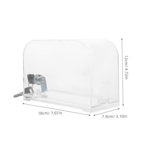 FUNOMOCYA Transparente Acrylbox mit Schlitz und Schloss Multifunktionale Spenden Vorschlagsbox für Karten und Geld mit Schlüssel Sicher Verschließbar Langlebig und Leicht für Events und von FUNOMOCYA