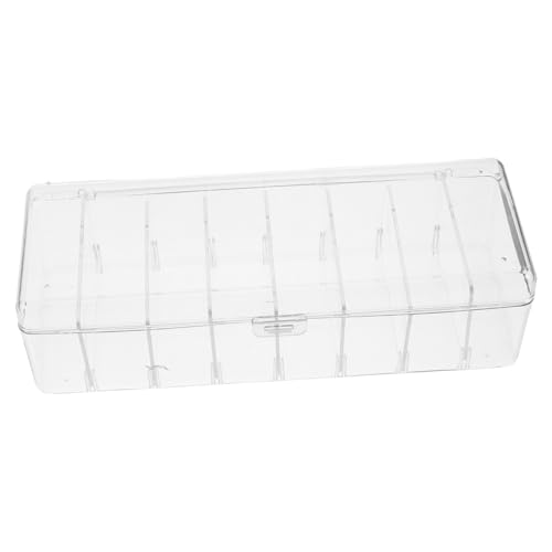 FUNOMOCYA Transparente Aufbewahrungsbox mit Abnehmbaren Trennwänden Kabel und Kartenorganizer für Stilvolle und Effiziente Schreibtischorganisation von FUNOMOCYA