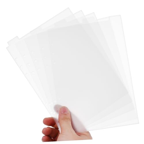 FUNOMOCYA Transparente Notebook Trennblätter Abnehmbare PVC Teiler mit Beschreibbaren Registerkarten für Ringbuch Notizbuch und Planer Divider für Optimale Organisation von FUNOMOCYA