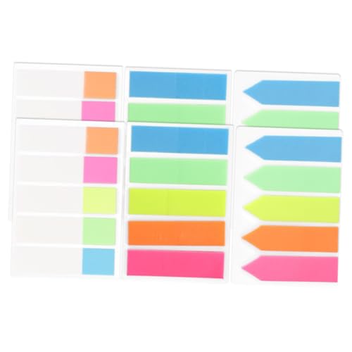 FUNOMOCYA Transparente Pet Haftnotizen Bunte Seitenmarker Selbstklebend Notizbuch Lesehilfe Registerkarten Lernzubehör für Lesen Fokus Farbakzente FUNOMOCYA Transparente Pet Haftnotizen Bunte Seitenmarker Selbstklebend Notizbuch Lesehilfe Registerkarten Lernzubehör für Lesen Fokus Farbakzente von FUNOMOCYA