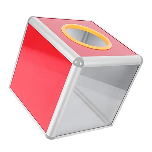 FUNOMOCYA Transparente Raffle Box Kubische Spendenbox für Geldgeschenke und Abstimmungen Multifunktionale Lotteriekiste für Hochzeiten und Events von FUNOMOCYA
