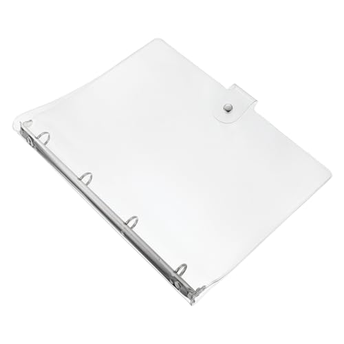 FUNOMOCYA Transparenter Ringordner Notizbuchhülle Leichter Schmutzabweisender Ordner mit Starkem Rutsch für Schule und Büro Binder Cover Langlebiger Schutz FUNOMOCYA Transparenter Ringordner Notizbuchhülle Leichter Schmutzabweisender Ordner mit Starkem Rutsch für Schule und Büro Binder Cover Langlebiger Schutz von FUNOMOCYA