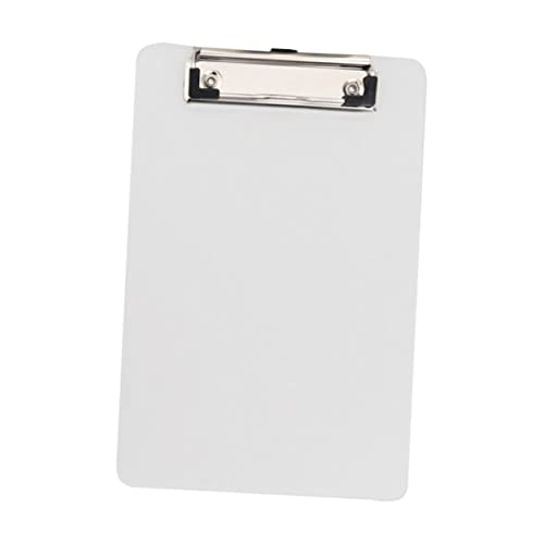 FUNOMOCYA Transparentes Klemmbrett aus PVC Schreibplatte mit Clip für Büro Schule und Dokumentenorganisation Tragbar und Multifunktional von FUNOMOCYA