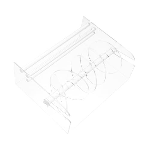 FUNOMOCYA Verstellbarer Acryl-etiketten Aufkleberspender Rollenhalter Organizer für Versandetiketten und Klebeband Robust Platzsparend für Büro und Einzelhandel von FUNOMOCYA