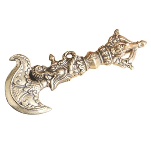 FUNOMOCYA Vintage Tibetan Messing Vajra Pestle Ornament Antikes Dharma Pestle Deko Objekt für Schreibtisch und Zuhause Klassisches Handgefertigtes Wohnaccessoire für Stilvolle Einrichtung FUNOMOCYA Vintage Tibetan Messing Vajra Pestle Ornament Antikes Dharma Pestle Deko Objekt für Schreibtisch und Zuhause Klassisches Handgefertigtes Wohnaccessoire für Stilvolle Einrichtung von FUNOMOCYA