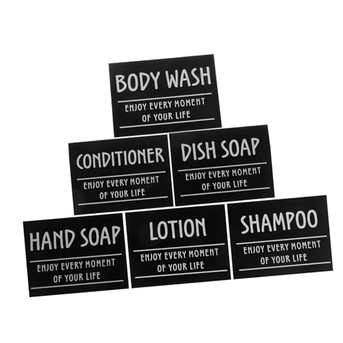 FUNOMOCYA Wasserdichte Badezimmer Etiketten Selbstklebend Minimalistische Flaschenaufkleber zur Shampoo Duschgelbeschriftung für Reise und Badorganizer FUNOMOCYA Wasserdichte Badezimmer Etiketten Selbstklebend Minimalistische Flaschenaufkleber zur Shampoo Duschgelbeschriftung für Reise und Badorganizer von FUNOMOCYA