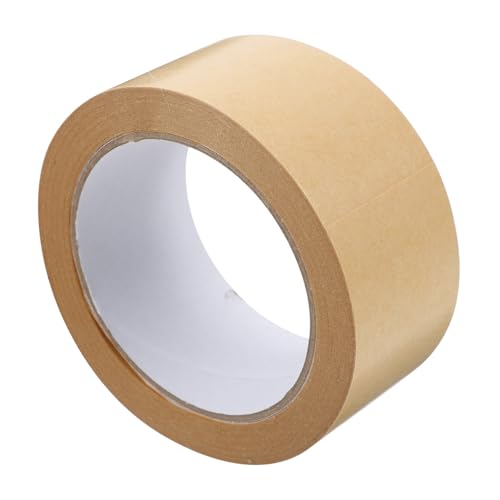 FUNOMOCYA Wasserfreies Kraft Papier Klebeband Hochviskos Selbstklebend Reißfest Wasserbeständig Vielseitig für Verpackung Etikettierung Kartonversiegelung und Druckanwendungen von FUNOMOCYA