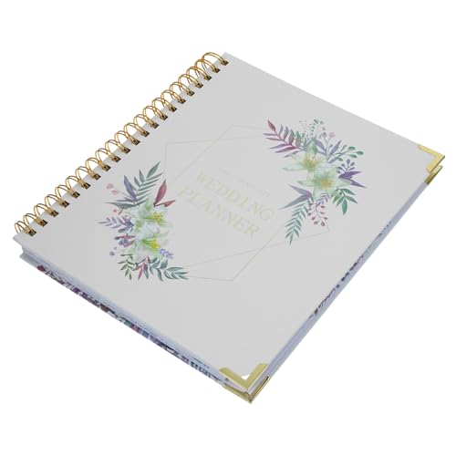 FUNOMOCYA Wedding Planner Notizbuch für Verlobung Hochzeitscountdown und Praktische Notizen Design für Braut und Trauzeugin Hochzeitsvorbereitung und Erinnerungen Spiralgebunden von FUNOMOCYA