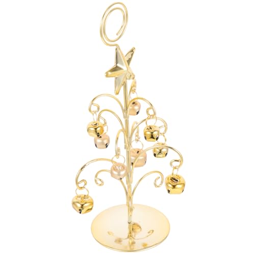 FUNOMOCYA Weihnachtsbaum Tischkartenhalter Stabilem Stand Foto und Memo Clip für Tischdekoration Geeignet für Weihnachtsfeiern Hochzeiten und Festliche Anlässe Goldfarben von FUNOMOCYA