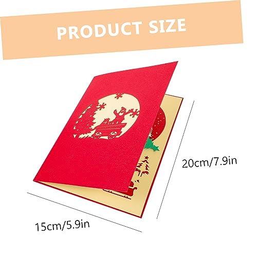 FUNOMOCYA Weihnachtskarte Papier Grußkarte mit Weihnachtssegen Klappkarte für Weihnachten Familie Großeltern Festliche Weihnachtsgrüße Innen Leer zum Beschriften FUNOMOCYA Weihnachtskarte Papier Grußkarte mit Weihnachtssegen Klappkarte für Weihnachten Familie Großeltern Festliche Weihnachtsgrüße Innen Leer zum Beschriften von FUNOMOCYA