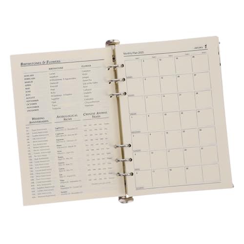 FUNOMOCYA Wochenplaner mit PP Matteinband Robuster Tagesplaner Notizbuch Langlebiger Monatsplaner Kleines Büro Schreibbuch von FUNOMOCYA
