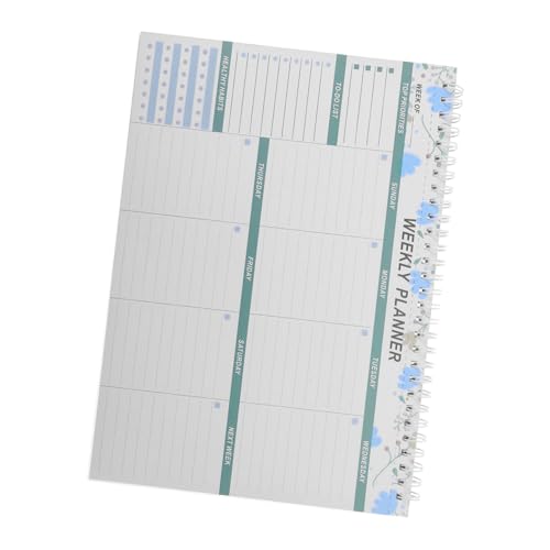 FUNOMOCYA Wochenplaner-notizblock Notizbuch Notizbücher Planung Memoboard Tagesplaner Notizblock Zeitplaner Aufgabenplaner Wöchentlicher Schreibtischplaner Wochenorganisator Papier von FUNOMOCYA