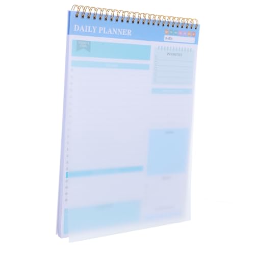 FUNOMOCYA Wöchentlicher Planer Notizblock Undatiertes To Do Listen Notizbuch mit Doppelter Spiralbindung und Stabiler Rückseite für Schüler und Berufstätige Format Klare Blaue Farbe FUNOMOCYA Wöchentlicher Planer Notizblock Undatiertes To Do Listen Notizbuch mit Doppelter Spiralbindung und Stabiler Rückseite für Schüler und Berufstätige Format Klare Blaue Farbe von FUNOMOCYA