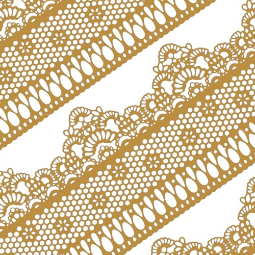 10tlg Große gebrauchsfertige Spitze Tortenband Spitzendekor essbar Krone Gänseblümchen gold 10tlg Große gebrauchsfertige Spitze Tortenband Spitzendekor essbar Krone Gänseblümchen gold von FUNSHOWCASE