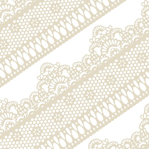 10tlg Große gebrauchsfertige Spitze Tortenband essbar Spitzendekor Krone Gänseblümchen beige je 35x10cm 10tlg Große gebrauchsfertige Spitze Tortenband essbar Spitzendekor Krone Gänseblümchen beige je 35x10cm von FUNSHOWCASE