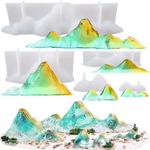 Berg Silikonform Berggipfel Epoxidharz Formen Gebirge Landschaft Tortendeko Fondant 5er Set Berg Silikonform Berggipfel Epoxidharz Formen Gebirge Landschaft Tortendeko Fondant 5er Set von FUNSHOWCASE