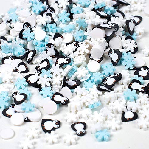 Funshowcase Kunstharz Charms Deko Ornament Pinguin Schneeflocken für Schmuckherstellung DIY-Basteln Verzierung Nailart 50g Funshowcase Kunstharz Charms Deko Ornament Pinguin Schneeflocken für Schmuckherstellung DIY-Basteln Verzierung Nailart 50g von FUNSHOWCASE