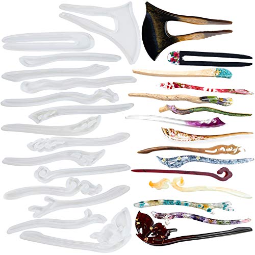 Silikonformen Haarpfeil Haarnadel Epoxidharz Form Haarschmuck 15st Set Silikonformen Haarpfeil Haarnadel Epoxidharz Form Haarschmuck 15st Set von FUNSHOWCASE