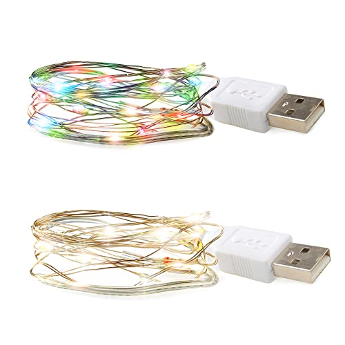 FUNSHOWCASE Lichterkette mit 10 LEDs, Regenbogenfarben und Weiß, USB-Stecker, wasserdicht, 1,5 m FUNSHOWCASE Lichterkette mit 10 LEDs, Regenbogenfarben und Weiß, USB-Stecker, wasserdicht, 1,5 m von FUNSHOWCASE