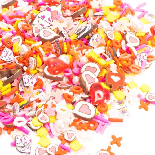 Polymer Ton Valentine Herz Streusel für Kunst-Cupcake Dekoration Anhängern Slime Kit 30g Polymer Ton Valentine Herz Streusel für Kunst-Cupcake Dekoration Anhängern Slime Kit 30g von FUNSHOWCASE