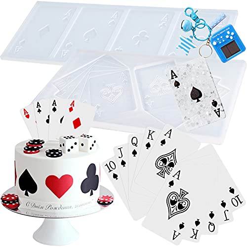 Spielkarten Silikonform Casino Poker Formen für Epoxidharz Tortendeko 2er Set Spielkarten Silikonform Casino Poker Formen für Epoxidharz Tortendeko 2er Set von FUNSHOWCASE