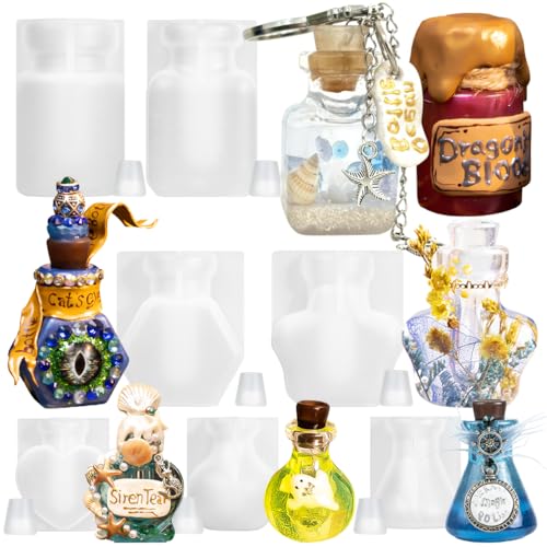 Zaubertrank Flasche Epoxidharz Silikonformen 7er Set von FUNSHOWCASE