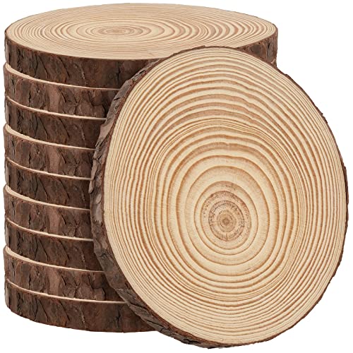 FUNSUEI 10 Stück 18–20 cm Holz-Untersetzer, 2 cm dick, Holzscheitscheiben, ohne Loch, Tischscheitscheiben, natürliche Holzscheiben für Kunst, DIY, Handwerk, Weihnachtsschmuck FUNSUEI 10 Stück 18–20 cm Holz-Untersetzer, 2 cm dick, Holzscheitscheiben, ohne Loch, Tischscheitscheiben, natürliche Holzscheiben für Kunst, DIY, Handwerk, Weihnachtsschmuck von FUNSUEI